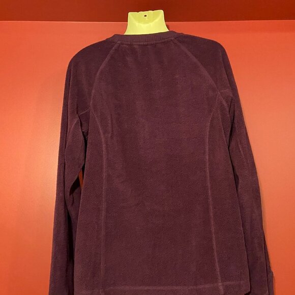 Horny Toad Women's Burgundy Fleece Sweater - Size Medium - Picture 3 of 4